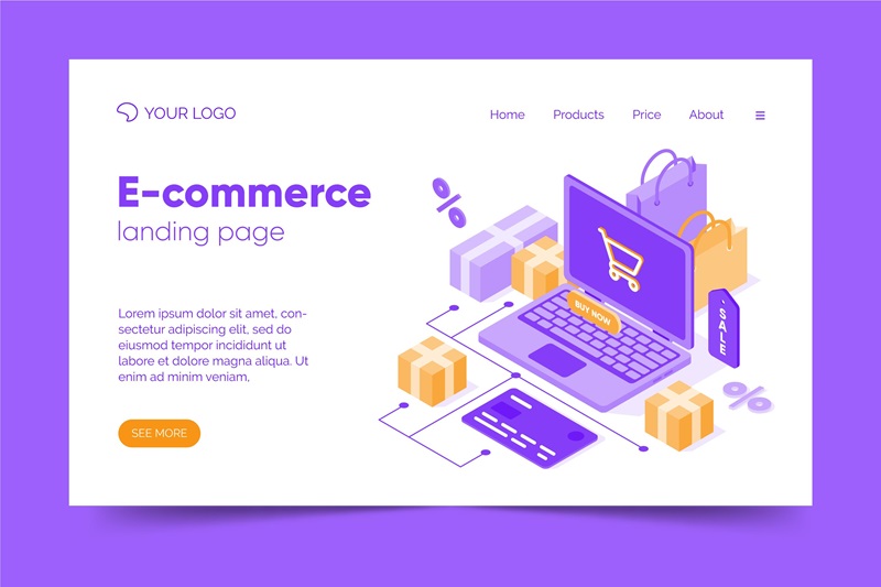 eCommerce website template