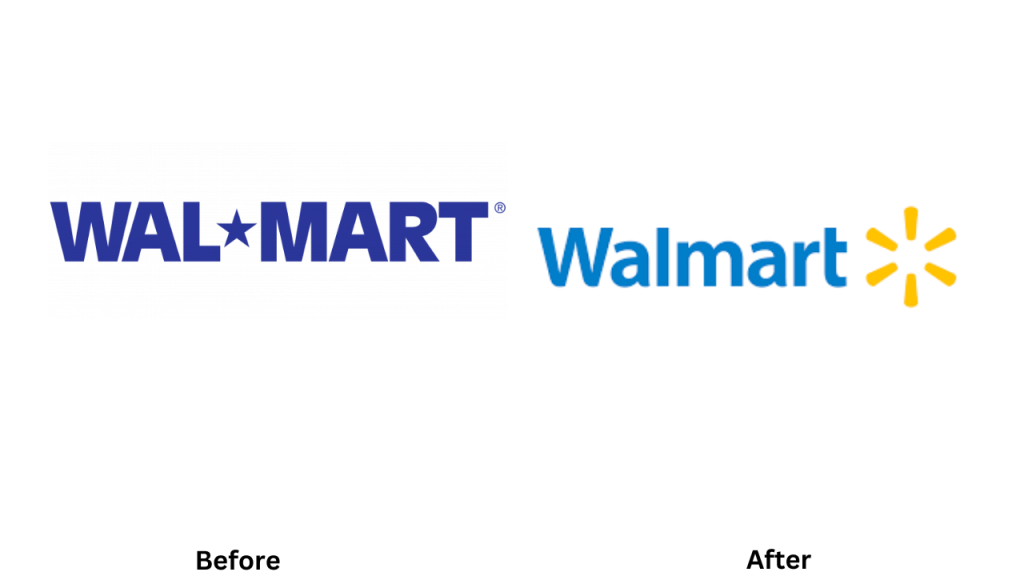 Walmart before after