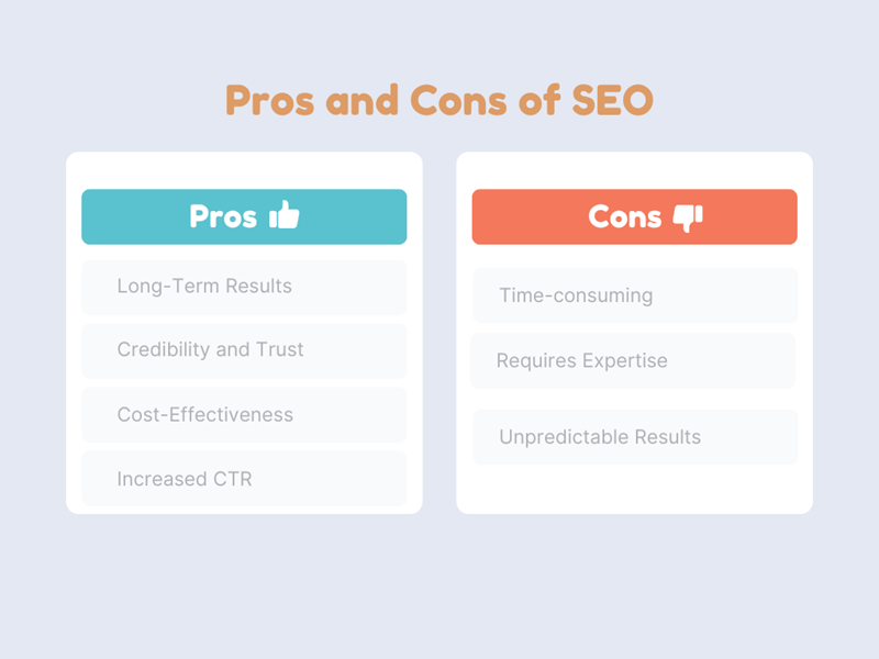 seo pros and cons vs ppc